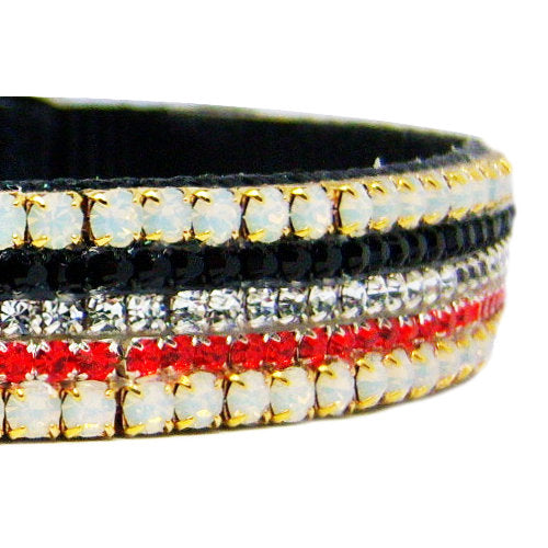 Autumn Air Crystal Dog Collar close up view
