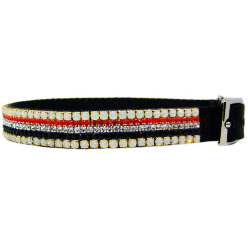 Autumn Air Crystal Dog Collar side view