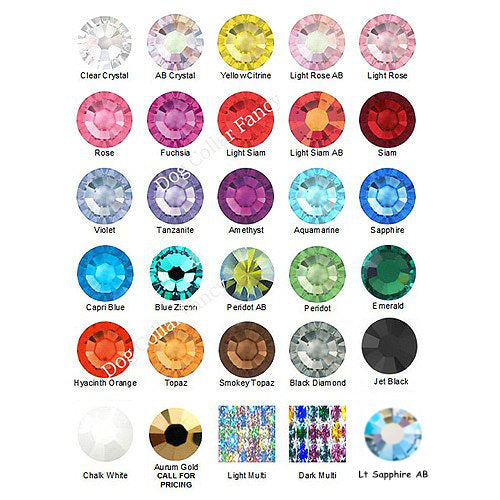 Star Diamonds Low Profile Crystal Collar - For dogs and cats - dog-collar-fancy