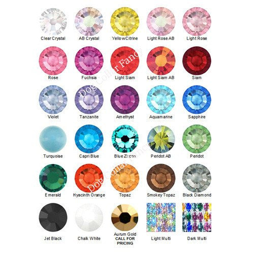 Custom One Row Crystal Pet Leash - crystal leashes - dog-collar-fancy