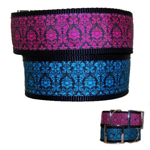 Floral Designs Large Decorative Dog Collar - For large dogs - dog-collar-fancy