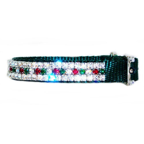 Holiday Lights Swarovski Pet Collar - For dogs and cats - dog-collar-fancy