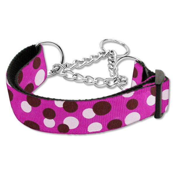 Martingale dog collar confetti fuchsia