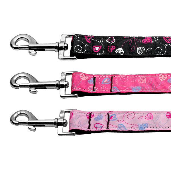 Crazy hearts print pet leash