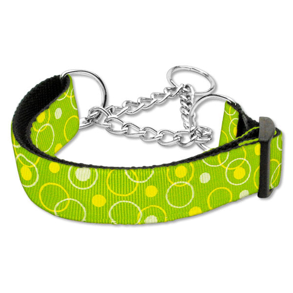 Martingale dog collar retro lime