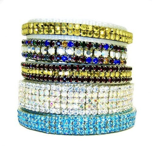 Fancy crystal dog collars and cat collars hand made.