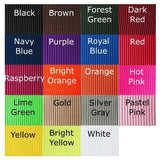 1 1/2 Inch Wide Large Nylon Dog Collar collar color chart
