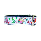 Candy Christmas Dog Collar - For medium to large dogs - dog-collar-fancy