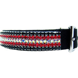 Midnight Flash crystal dog collar side view