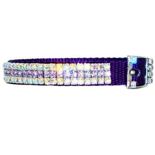 Heavenly Violet Crystal Pet Collar - For dogs and cats - dog-collar-fancy