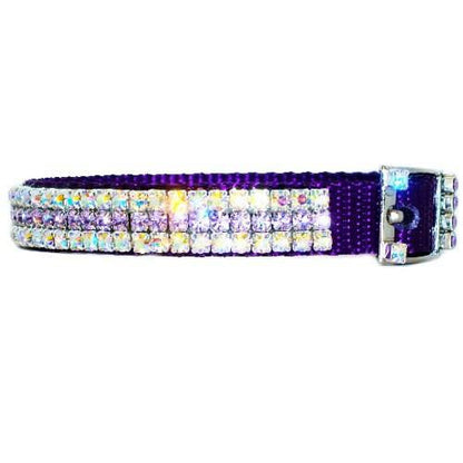 Heavenly Violet Crystal Pet Collar - For dogs and cats - dog-collar-fancy