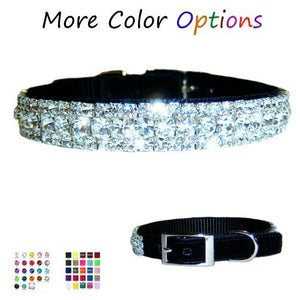 Bling Bling Crystal Pet Collar - For dogs and cats - dog-collar-fancy