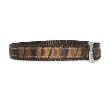 Brown Animal Prints Decorative Pet Collar - For dogs and cats - dog-collar-fancy