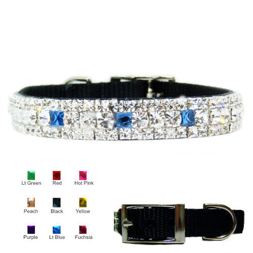 Crystal Treasures Custom Pet Collar - For dogs and cats - dog-collar-fancy