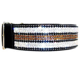 Fancy dog collar with bling big dog collar 2 inch wide