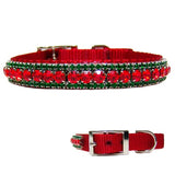 Christmas Joy Crystal Pet Collar - For dogs and cats - dog-collar-fancy