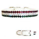 Colors of Christmas Jeweled Pet Collar - For dogs and cats - dog-collar-fancy