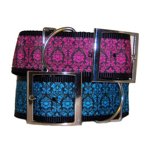 Floral Designs Large Decorative Dog Collar - For large dogs - dog-collar-fancy
