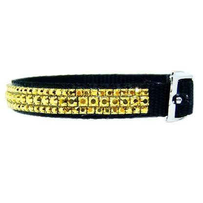Gold Layers Crystal Pet Collar - For dogs and cats - dog-collar-fancy