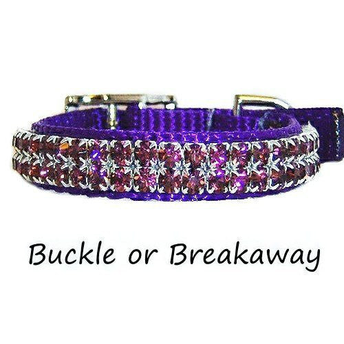 Grape Juice Small Crystal Pet Collar - For small dogs and cats - dog-collar-fancy