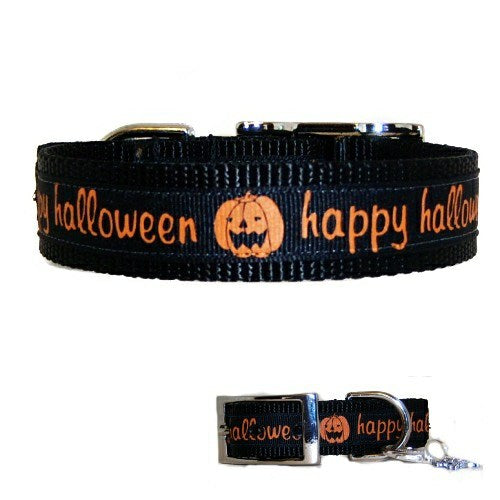 Metallic Halloween Bats Pet Collar – Dog Collar Fancy