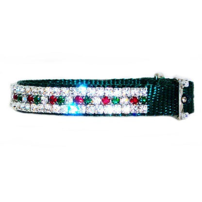 Holiday Lights Swarovski Pet Collar - For dogs and cats - dog-collar-fancy