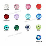 Large crystal color chart