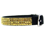 Lush Gold Crystal Collar - For dogs and cats - dog-collar-fancy