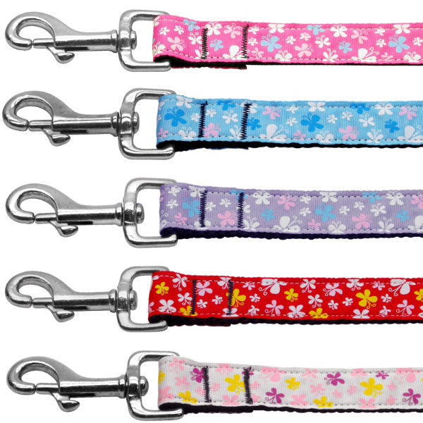 Butterflies printed dog leash