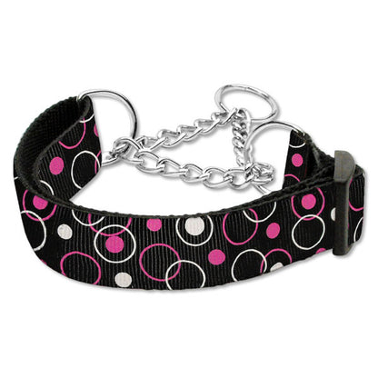 Martingale dog collar retro black