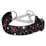Martingale dog collar retro black
