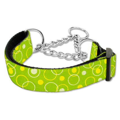 Martingale dog collar retro lime