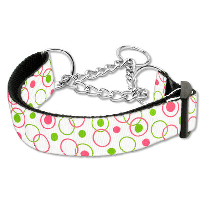 Martingale dog collar retro white