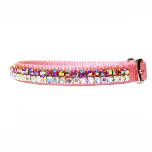 Mystic Rose Crystal Pet Collar - For small dogs and cats - dog-collar-fancy
