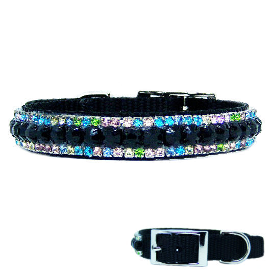 Night Lights Crystal Pet Collar - For dogs and cats - dog-collar-fancy