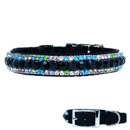 Night Lights Crystal Pet Collar - For dogs and cats - dog-collar-fancy