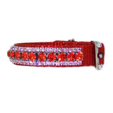 Pink Strawberries Crystal Pet Collar - For dogs and cats - dog-collar-fancy