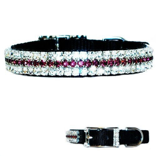 Plum Diamonds Pet Collar – Dog Collar Fancy