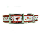 Pretty Roses Decorated Pet Collar - For dogs and cats - dog-collar-fancy