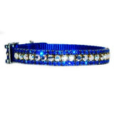 The Royal Blues Crystal Pet Collar - For dogs and cats - dog-collar-fancy