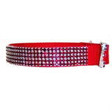 Ruby Treasures Large Crystal Dog Collar - For medium to large dogs - dog-collar-fancy