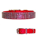 Ruby Treasures Large Crystal Dog Collar - For medium to large dogs - dog-collar-fancy