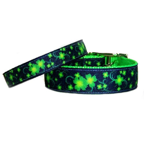 Bright Shamrock Pet Collar - For dogs and cats - dog-collar-fancy