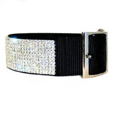 Sparkle Diamonds 2 Inch Wide Crystal Dog Collar - For large dogs - dog-collar-fancy