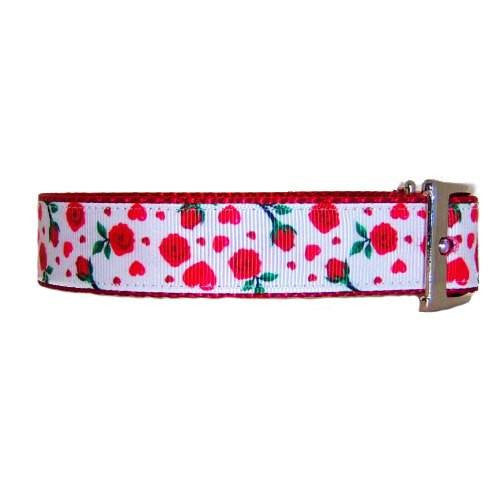 Sweet Roses Decorative Dog Collar - For dogs and cats - dog-collar-fancy