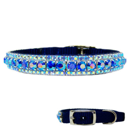 The Flashy Pooch Crystal Pet Collar - For dogs and cats - dog-collar-fancy