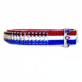 USA Sparkle Patriotic Pet Collar - For dogs and cats - dog-collar-fancy